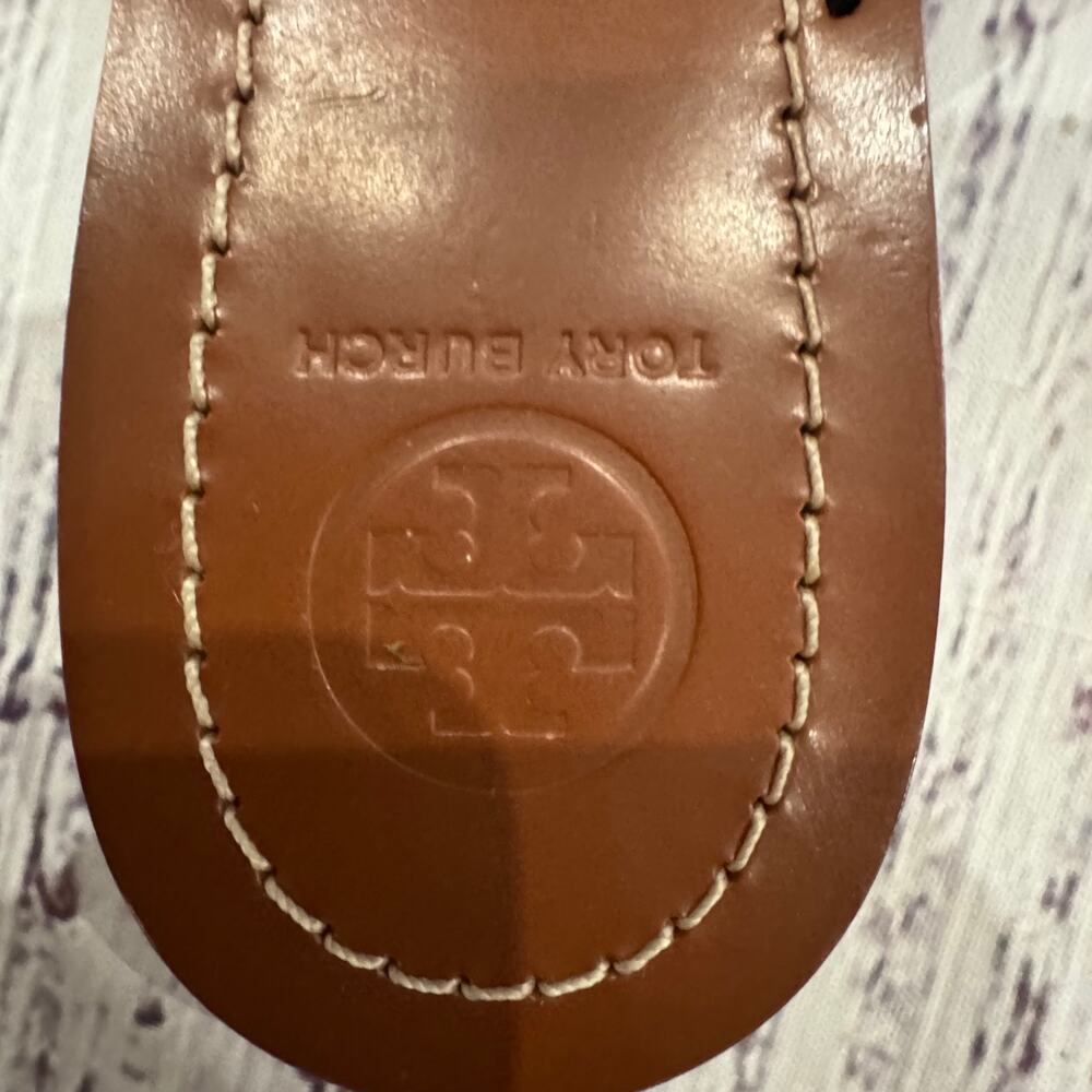 Tory Burch Miller Thong Sandal Lot 2 Pairs Womens 9 Black Silver Leather VGUC - Picture 11 of 16